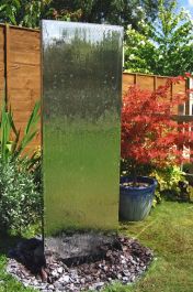 180cm Edelstahl-Wasserwand mit Plastikreservoir, Ambienté™